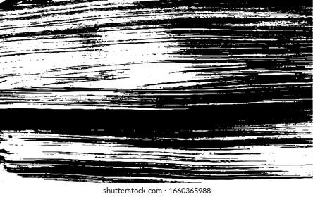 Vector brush sroke texture. Distressed uneven grunge background. Abstract distressed vector illustration. Overlay over any design to create interesting effect and depth. Black isolated on white. EPS10