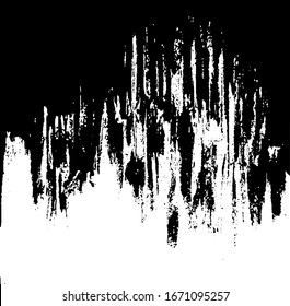Vector brush sroke texture. Distressed uneven grunge background. Abstract distressed vector illustration. Overlay over any design to create interesting effect and depth. Black isolated on white. EPS10