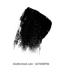 Vektorillustration Bürste raucht Textur. Unruhestifter ungleicher brüchiger Hintergrund. Abstrakte Vektorillustration Illustration. Überlagern Sie jedes Design, um interessante Effekte und Tiefe zu schaffen. Schwarz einzeln auf Weiß. EPS10