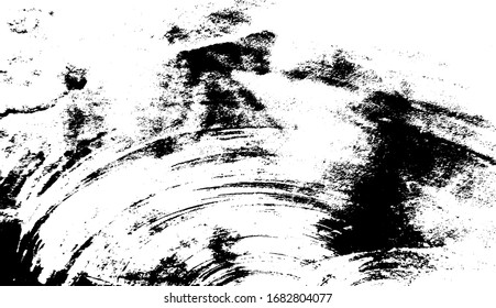 Vector brush sroke texture. Distressed uneven grunge background. Abstract distressed vector illustration. Overlay over any design to create interesting effect and depth. Black isolated on white. EPS10