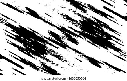 Vector brush sroke texture. Distressed uneven grunge background. Abstract distressed vector illustration. Overlay over any design to create interesting effect and depth. Black isolated on white. EPS10
