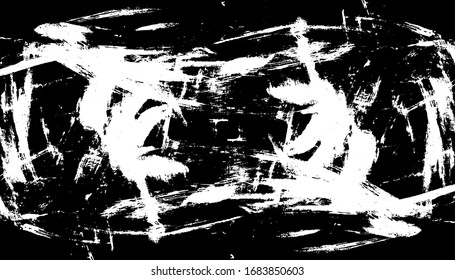 Vektorillustration Bürste raucht Textur. Unruhestifter ungleicher brüchiger Hintergrund. Abstrakte Vektorillustration Illustration. Überlagern Sie jedes Design, um interessante Effekte und Tiefe zu schaffen. Schwarz einzeln auf Weiß. EPS10