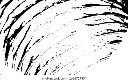 Vector brush sroke texture. Distressed uneven grunge background. Abstract distressed vector illustration. Overlay over any design to create interesting effect and depth. Black isolated on white. EPS10