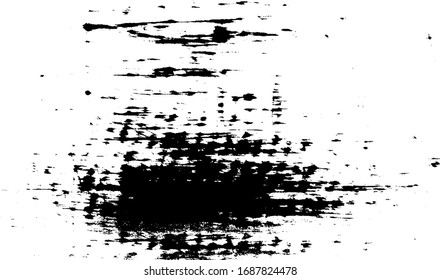 Vector brush sroke texture. Distressed uneven grunge background. Abstract distressed vector illustration. Overlay over any design to create interesting effect and depth. Black isolated on white. EPS10