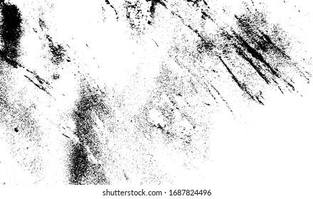 Vector brush sroke texture. Distressed uneven grunge background. Abstract distressed vector illustration. Overlay over any design to create interesting effect and depth. Black isolated on white. EPS10