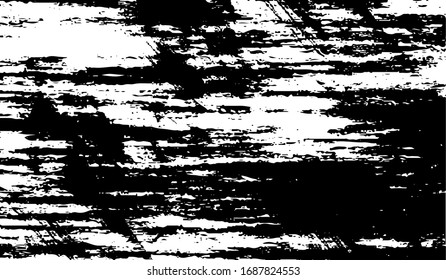 Vektorillustration Bürste raucht Textur. Unruhestifter ungleicher brüchiger Hintergrund. Abstrakte Vektorillustration Illustration. Überlagern Sie jedes Design, um interessante Effekte und Tiefe zu schaffen. Schwarz einzeln auf Weiß. EPS10