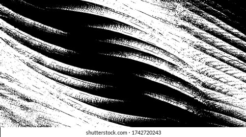 Vektor bürstet eine rauchende Textur. Beklemmender ungleicher Grunge Hintergrund. Abstrakte Vektorgrafik. Überlagern über jedes Design, um interessante Wirkung und Tiefe zu schaffen. Schwarz isoliert auf Weiß. EPS10