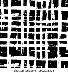 Vector brush sroke texture. Distressed uneven grunge background. Abstract distressed vector illustration. Overlay over any design to create interesting effect and depth. Black isolated on white. EPS10