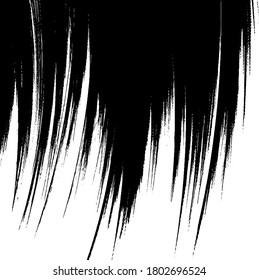 Vector brush sroke texture. Distressed uneven grunge background. Abstract distressed vector illustration. Overlay over any design to create interesting effect and depth. Black isolated on white. EPS10