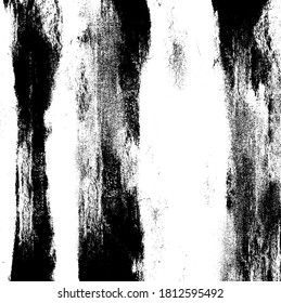 Textura de roca de pincel vectorial. Antecedentes desiguales. Resumen de ilustración de vector con problemas. Superponer cualquier diseño para crear un efecto y profundidad interesante. Negro aislado en blanco. EPS10