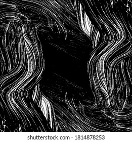 Vector brush sroke texture. Distressed uneven grunge background. Abstract distressed vector illustration. Overlay over any design to create interesting effect and depth. Black isolated on white. EPS10