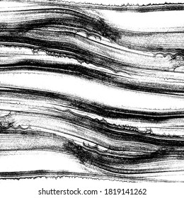 Vector brush sroke texture. Distressed uneven grunge background. Abstract distressed vector illustration. Overlay over any design to create interesting effect and depth. Black isolated on white. EPS10