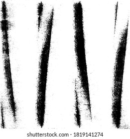 Vector brush sroke texture. Distressed uneven grunge background. Abstract distressed vector illustration. Overlay over any design to create interesting effect and depth. Black isolated on white. EPS10