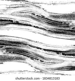 Vector brush sroke texture. Distressed uneven grunge background. Abstract distressed vector illustration. Overlay over any design to create interesting effect and depth. Black isolated on white. EPS10