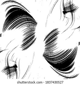 Vector brush sroke texture. Distressed uneven grunge background. Abstract distressed vector illustration. Overlay over any design to create interesting effect and depth. Black isolated on white. EPS10