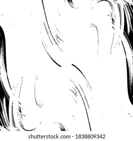 Vector brush sroke texture. Distressed uneven grunge background. Abstract distressed vector illustration. Overlay over any design to create interesting effect and depth. Black isolated on white. EPS10