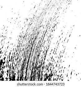 Vector brush sroke texture. Distressed uneven grunge background. Abstract distressed vector illustration. Overlay over any design to create interesting effect and depth. Black isolated on white. EPS10