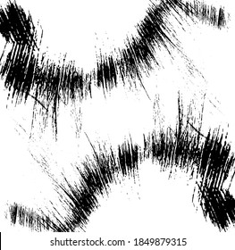 Vector brush sroke texture. Distressed uneven grunge background. Abstract distressed vector illustration. Overlay over any design to create interesting effect and depth. Black isolated on white. EPS10