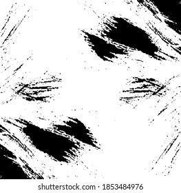 Vector brush sroke texture. Distressed uneven grunge background. Abstract distressed vector illustration. Overlay over any design to create interesting effect and depth. Black isolated on white. EPS10