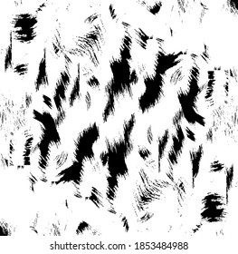 Vector brush sroke texture. Distressed uneven grunge background. Abstract distressed vector illustration. Overlay over any design to create interesting effect and depth. Black isolated on white. EPS10