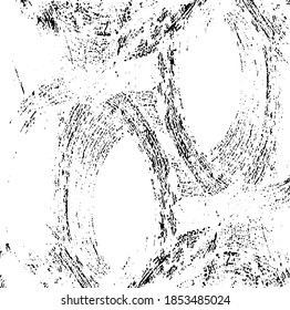 Vector brush sroke texture. Distressed uneven grunge background. Abstract distressed vector illustration. Overlay over any design to create interesting effect and depth. Black isolated on white. EPS10