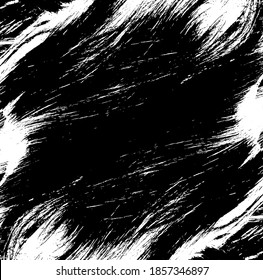 Vector brush sroke texture. Distressed uneven grunge background. Abstract distressed vector illustration. Overlay over any design to create interesting effect and depth. Black isolated on white. EPS10