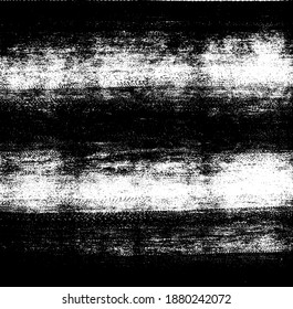 Vektorbürste raucht Textur. Unruhestifter ungleicher brüchiger Hintergrund. Abstrakte verzerrte Vektorgrafik. Überlagern Sie jedes Design, um interessante Effekte und Tiefe zu schaffen. Schwarz einzeln auf Weiß. EPS10