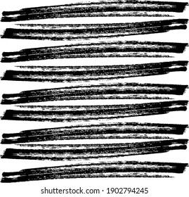 Vector brush sroke texture. Distressed uneven grunge background. Abstract distressed vector illustration. Overlay over any design to create interesting effect and depth. Black isolated on white. EPS10