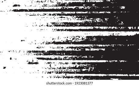 Textura de roca de pincel vectorial. Antecedentes desiguales. Resumen de ilustración de vector con problemas. Superponer cualquier diseño para crear un efecto y profundidad interesante. Negro aislado en blanco. EPS10