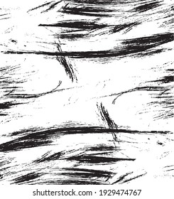 Vector brush sroke texture. Distressed uneven grunge background. Abstract distressed vector illustration. Overlay over any design to create interesting effect and depth. Black isolated on white. EPS10