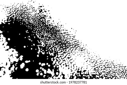 Vector brush sroke texture. Distressed uneven grunge background. Abstract distressed vector illustration. Overlay over any design to create interesting effect and depth. Black isolated on white