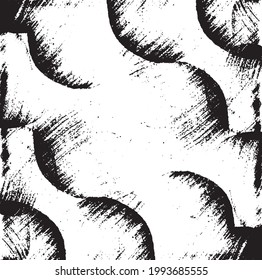 Vector brush sroke texture. Distressed uneven grunge background. Abstract distressed vector illustration. Overlay over any design to create interesting effect and depth. Black isolated on white. EPS10