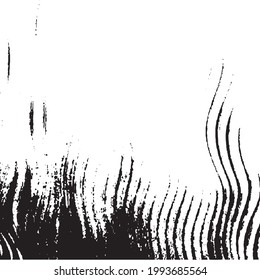 Vector brush sroke texture. Distressed uneven grunge background. Abstract distressed vector illustration. Overlay over any design to create interesting effect and depth. Black isolated on white. EPS10