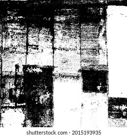 Vector brush sroke texture. Distressed uneven grunge background. Abstract distressed vector illustration. Overlay over any design to create interesting effect and depth. Black isolated on white. EPS10