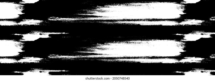 Textura de roca de pincel vectorial. Antecedentes desiguales. Resumen de ilustración de vector con problemas. Superponer cualquier diseño para crear un efecto y profundidad interesante. Negro aislado en blanco. EPS10