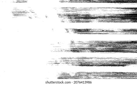 Textura de roca de pincel vectorial. Antecedentes desiguales. Resumen de ilustración de vector con problemas. Superponer cualquier diseño para crear un efecto y profundidad interesante. Negro aislado en blanco. EPS10