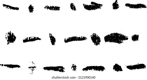 Vector brush sroke texture. Distressed uneven grunge background. Abstract distressed vector illustration. Overlay over any design to create interesting effect and depth. Black isolated on white. EPS10