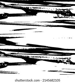 Vector brush sroke texture. Distressed uneven grunge background. Abstract distressed vector illustration. Overlay over any design to create interesting effect and depth. Black isolated on white. EPS10