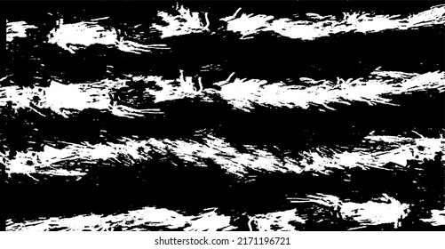 Textura de roca de pincel vectorial. Antecedentes desiguales. Resumen de ilustración de vector con problemas. Superponer cualquier diseño para crear un efecto y profundidad interesante. Negro aislado en blanco. EPS10