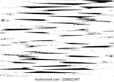 Textura de roca de pincel vectorial. Antecedentes desiguales. Resumen de ilustración de vector con problemas. Superponer cualquier diseño para crear un efecto y profundidad interesante. Negro aislado en blanco. EPS10