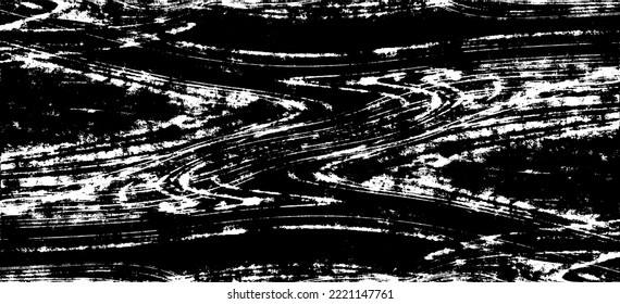 Vector brush sroke texture. Distressed uneven grunge background. Abstract distressed vector illustration. Overlay over any design to create interesting effect and depth. Black isolated on white. EPS10