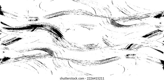 Vector brush sroke texture. Distressed uneven grunge background. Abstract distressed vector illustration. Overlay over any design to create interesting effect and depth. Black isolated on white. EPS10