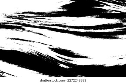 Vector brush sroke texture. Distressed uneven grunge background. Abstract distressed vector illustration. Overlay over any design to create interesting effect and depth. Black isolated on white. EPS10