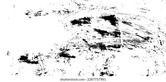 Vector brush sroke texture. Distressed uneven grunge background. Abstract distressed vector illustration. Overlay over any design to create interesting effect and depth. Black isolated on white. EPS10