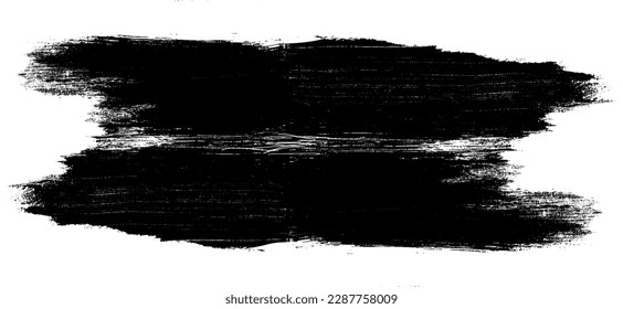Vector brush sroke texture. Distressed uneven grunge background. Abstract distressed vector illustration. Overlay over any design to create interesting effect and depth. Black isolated on white. EPS10