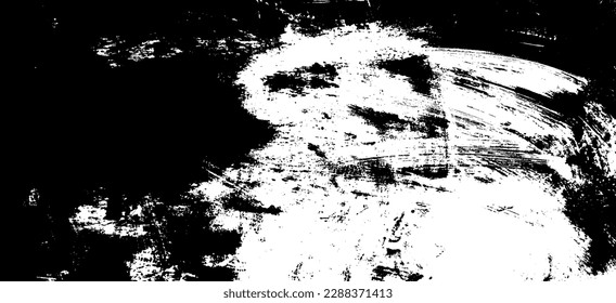 Vector brush sroke texture. Distressed uneven grunge background. Abstract distressed vector illustration. Overlay over any design to create interesting effect and depth. Black isolated on white. EPS10