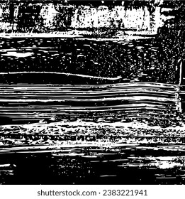 Vector brush sroke texture. Distressed uneven grunge background. Abstract distressed vector illustration. Overlay over any design to create interesting effect and depth. Black isolated on white. EPS10