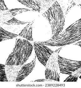 Vector brush sroke texture. Distressed uneven grunge background. Abstract distressed vector illustration. Overlay over any design to create interesting effect and depth. Black isolated on white. EPS10