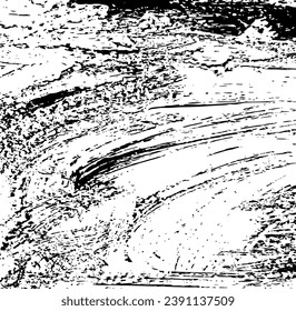 Vector brush sroke texture. Distressed uneven grunge background. Abstract distressed vector illustration. Overlay over any design to create interesting effect and depth. Black isolated on white. EPS10
