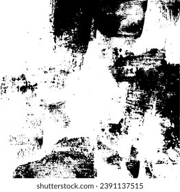 Vector brush sroke texture. Distressed uneven grunge background. Abstract distressed vector illustration. Overlay over any design to create interesting effect and depth. Black isolated on white. EPS10